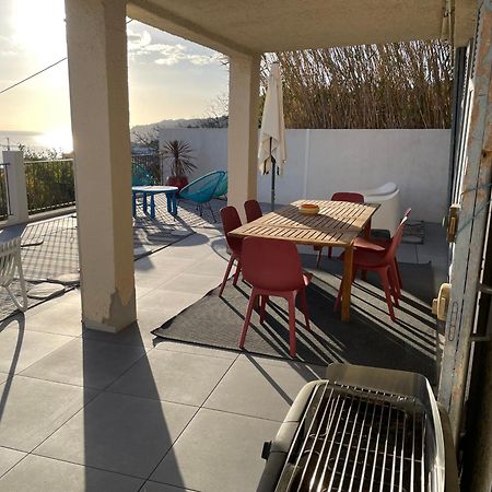 Superbe Terrasse Avec Vue Panoramique Sur La Mer Marsilya Dış mekan fotoğraf